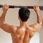 [MURO] BARANAS Door frame Pull-up Steel Bar, Home Workout iron bar that can be easily installed without damaging the door frame. Pull-up bar, door frame bar, strength training